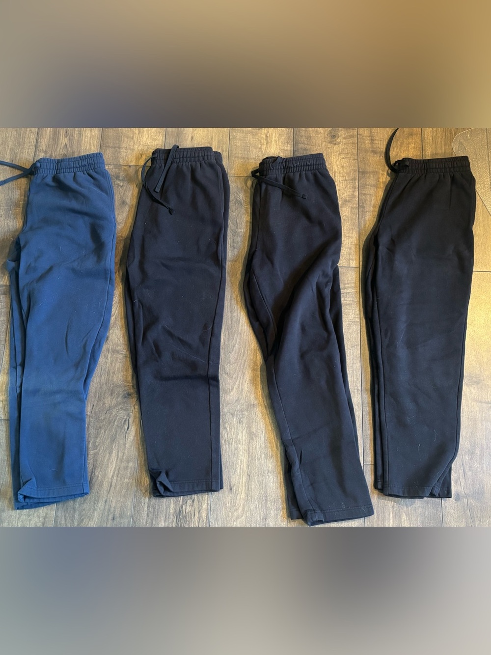 Tek Gear Men's Drawstring Jogger Pants - Black & Navy Bundle of 4